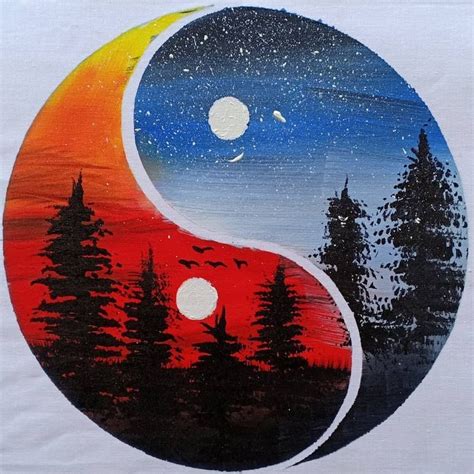 Yin Yang Double Exposure Painting Surajfinearts Abstract Art Artofit