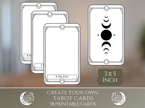 Create Your Own Tarot Deck With Printable Blank Tarot Card Templates