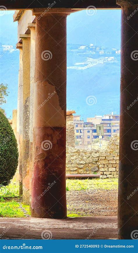 Pompeii Archaeological Park, Italy Stock Image - Image of wood, temple ...