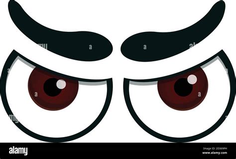 Angry Eyes Icon Cartoon Of Angry Eyes Vector Icon For Web Design