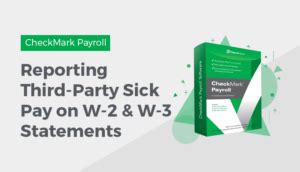 How To Report Third Party Sick Pay On W And W Statements In