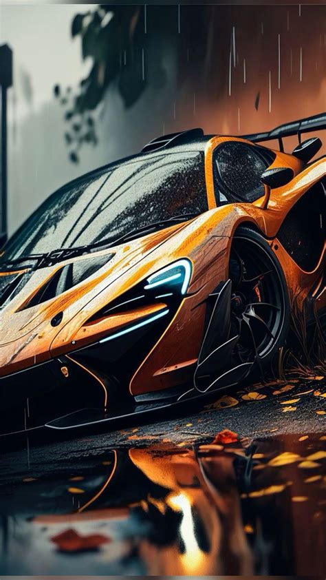 McLaren 720S Wallpaper - Luxury Sports Car in Orange and Black