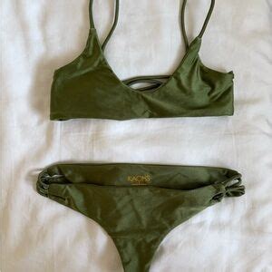 Kaohs Swim Kaohs Olive Green Bikini Set Poshmark