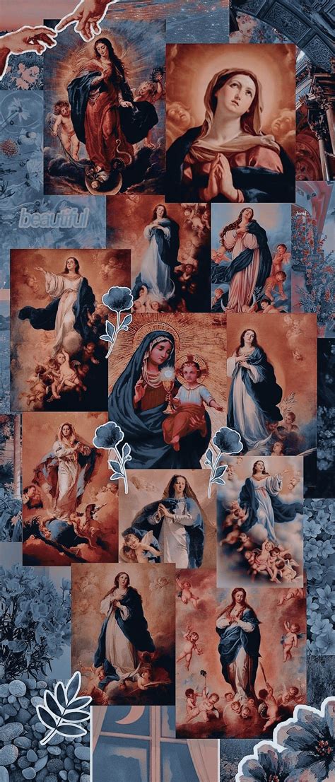 Catholic aesthetic Immaculate Conception Imagens católicas Arte