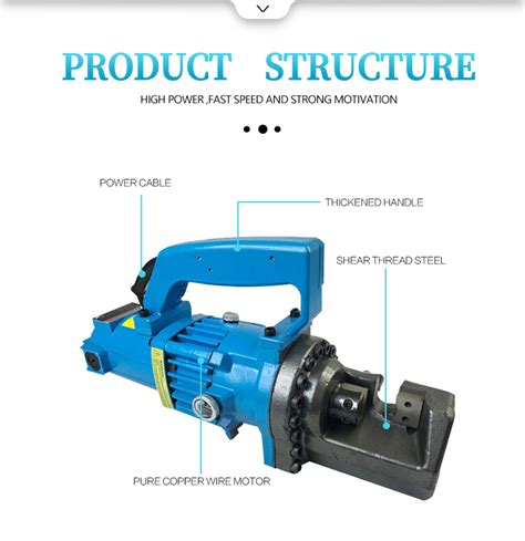 Rc Hydraulic Electric Rebar Iron Cutter Portable Automatic Steel Bar