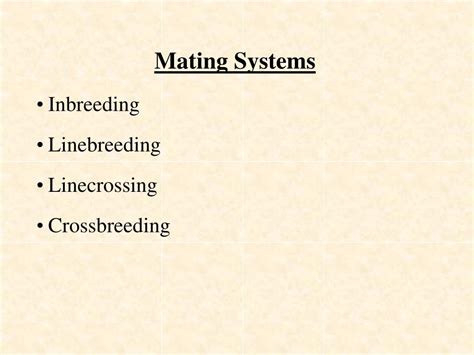 Ppt Principles Of Selecting And Mating Farm Animals Chapter 9