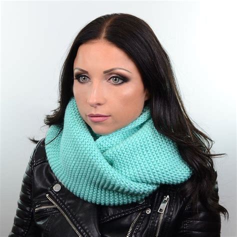 ᐉ Шарф-хомут Женский S4 (Арт.HM15001/мятный ) | 5шт. купить недорого по ...