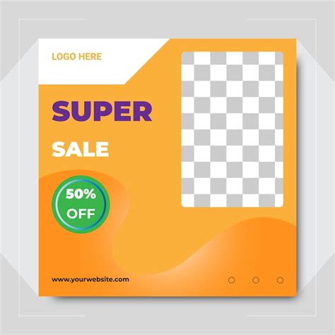 Premium Vector Super Sale Offer Social Media Post Design Templates