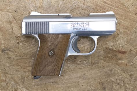 Raven Arms MP 25 25 ACP Police Trade In Pistol With Nickel Finish