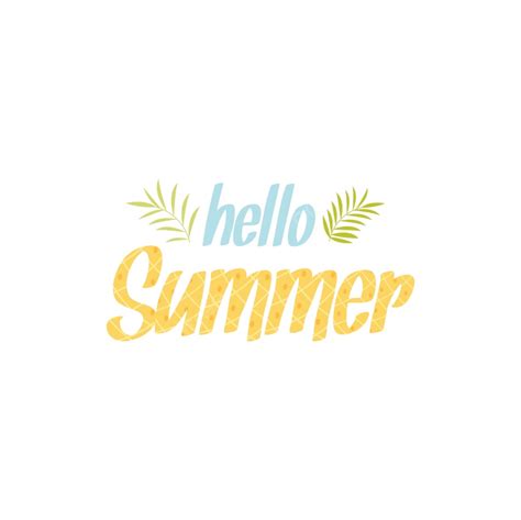 Hello Summer Lettering Vector Hd Images Hello Summer Pineapple