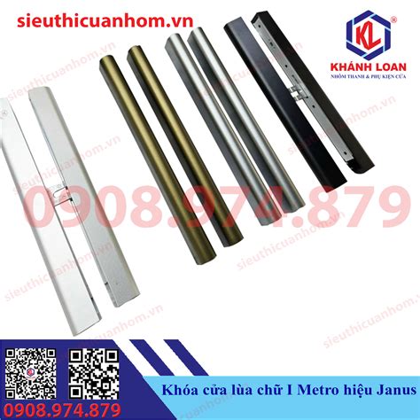 Khóa chữ I Metro cửa lùa hiệu Janus - Nhôm thanh Xingfa và phụ kiện cửa