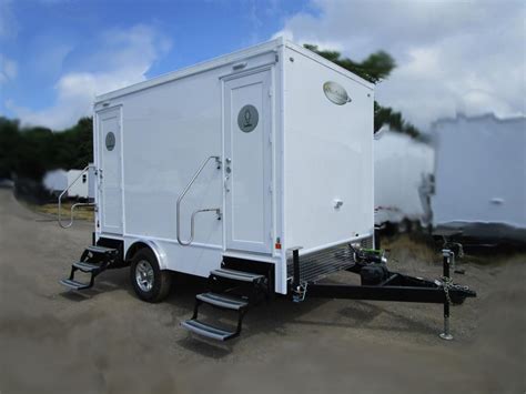 Fs Two Station Portable Restroom Trailers Rich Portable Restroom