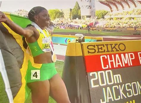 Jamaica S Shericka Jackson Wins The World Championships Women S M