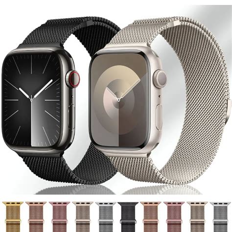 Pulseira Milanese Para Apple Watch Banda Respir Vel De Metal Para