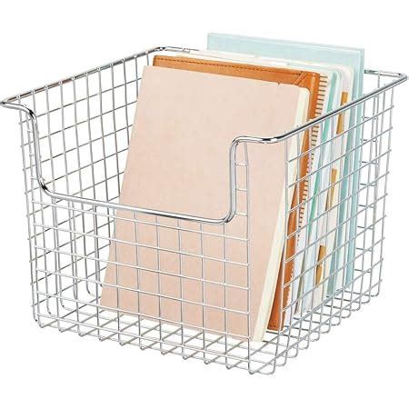 Mdesign Panier De Rangement Polyvalent Bo Te En M Tal Pour La Cuisine