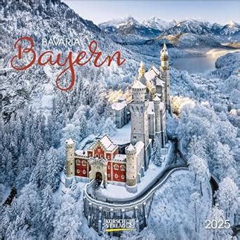 Bayern 2025: Broschürenkalender mit Ferienterminen. Format: 30 x 30 cm