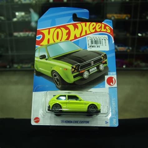 HONDA Hot Wheels 73 本田思域定制綠色 蝦皮購物