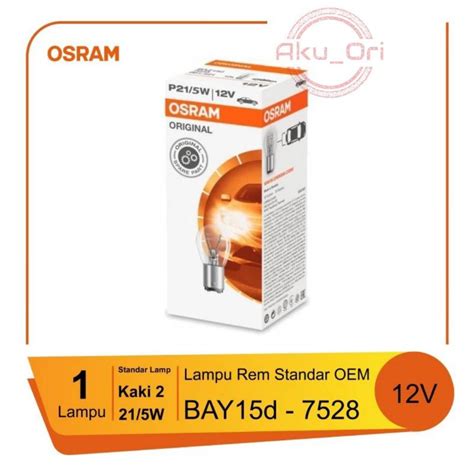 Jual Pcs Bohlam Rem K Osram Lampu Stop Belakang Motor Bebek