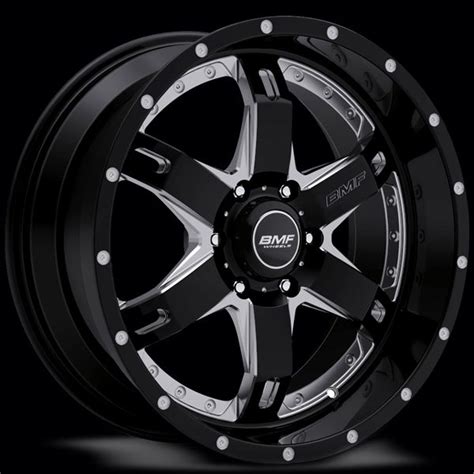 Repr Black And Chrome Truck Wheels Custom Repr 4x4 Wheels By Bmf Chrome Truck Wheels