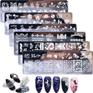 Pcs Nail Art Stamping Placas U As Mwoot Unicornio Gato P Jaro Amor