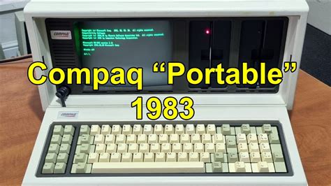 1983 Compaq Portable Youtube