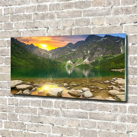 Glass Wall Art Morskie Oko Tatry Wallmuralia Co Uk