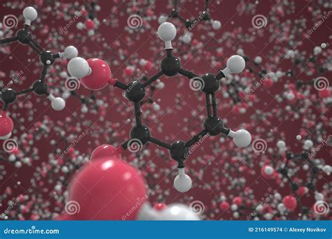 Pyrocatechol Molecule Made With Balls Scientific Molecular Model