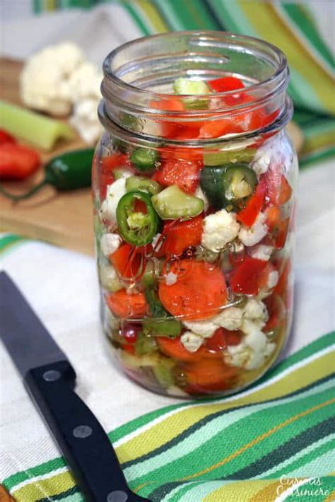 Giardiniera Italian Pickled Vegetables • Curious Cuisiniere