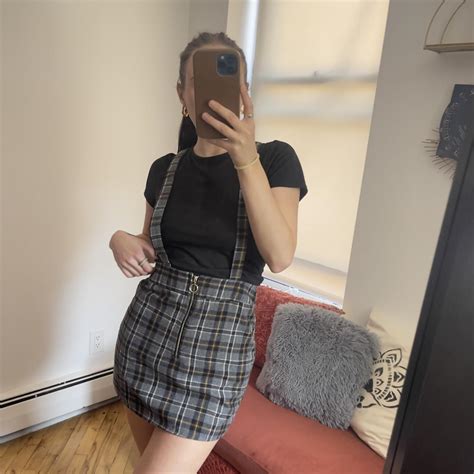 Plaid Suspender Dress 🫶🏻 Barely Worn In Excellent Depop