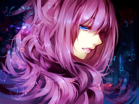 Fantasy Women Art Women Blue Eyes Purple Fantasy Art Pink Hair Anime Girls Wallpapers Hd