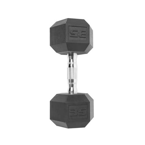 Free Shipping Cap Barbell Coated Hex Dumbbell Single 35 Lbs