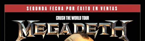 Por Xito En Ventas Megadeth Abre Una Segunda Fecha En El Movistar