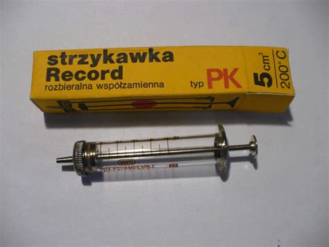 Strzykawka szklana Record PK 5 cm Białystok Wygoda OLX pl