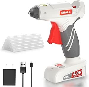 Amazon Shall V Cordless Hot Glue Gun Kit S Fast Preheating Wireless Glue Gun With Pcs