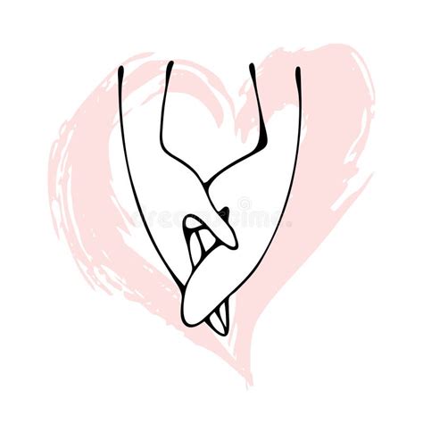 Conceptual Image Of Two Hands Forming A Heart Vector Stock Vector