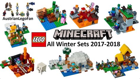 All Lego Minecraft Sets Winter Lego Speed Build Review