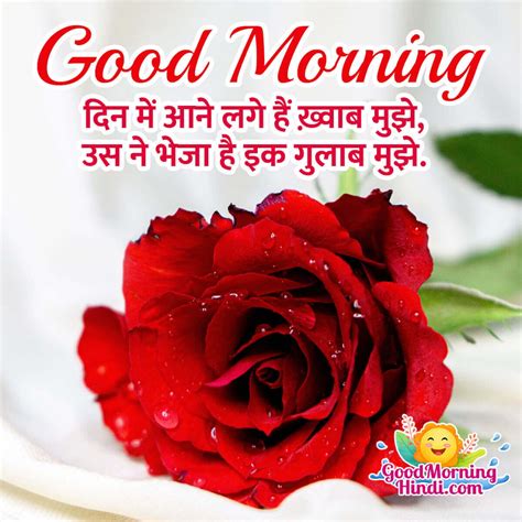 Good Morning Rose Shayari In Hindi Good Morning Wishes Images In Hindi