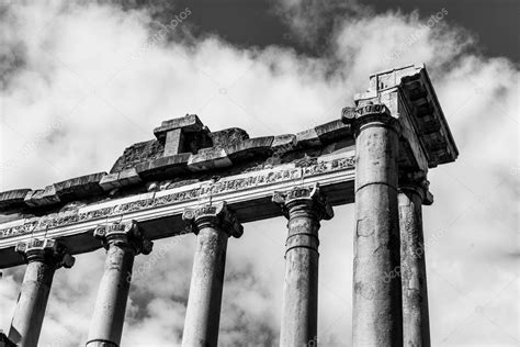 Templo De Saturno Ruinas Con Antiguas Columnas Hist Ricas Sitio