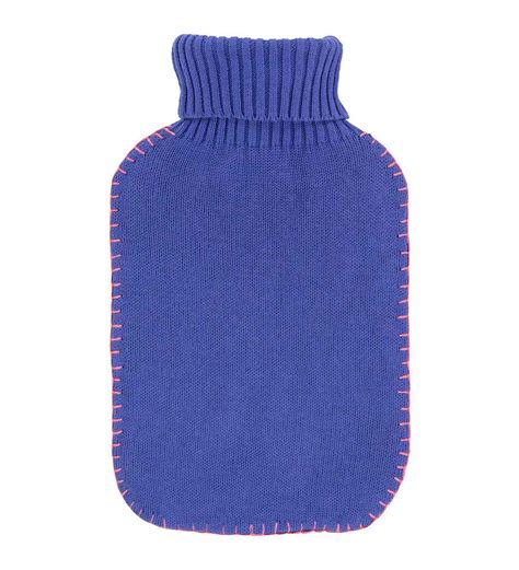 Purple Hot Water Bottle Cotton Knit Fashy