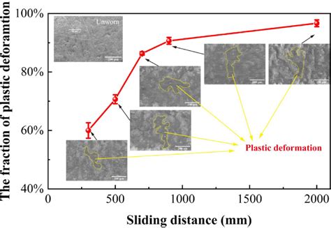 Representative Plastic Deformation Area Marked By Yellow Lines And