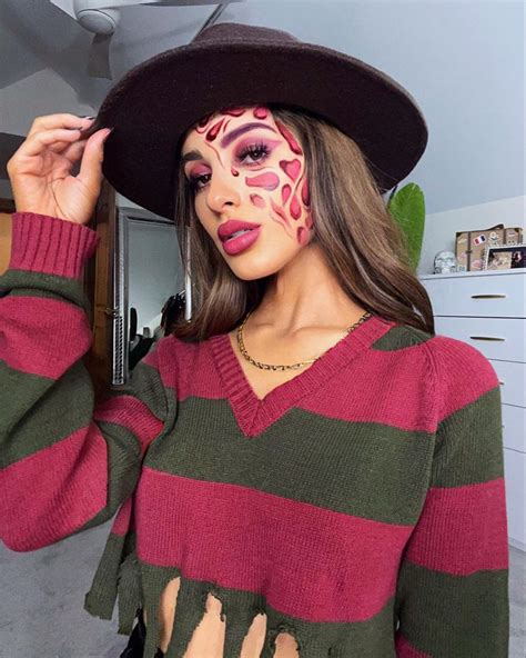 Freddy Kruger Halloween Makeup 👻 | Halloween makeup scary, Scary ...