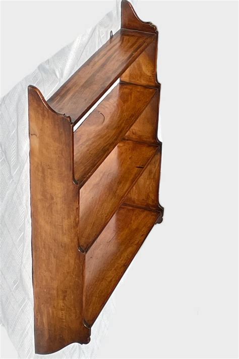 Victorian Hanging Wall Shelves 4 Tier In Cherry Wood At 1stdibs