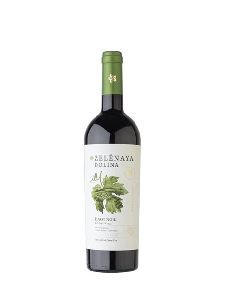 Вино красное сухое Союз-вино ZELЁNAYA DOLINA PINOT NOIR red dry wine ...
