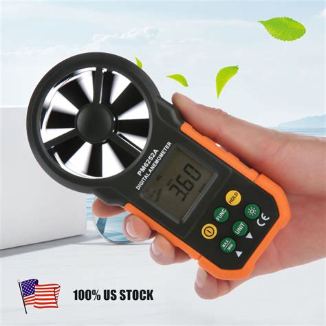 Peakmeter Pm A Digital Lcd Anemometer Handheld Air Wind Speed Meter