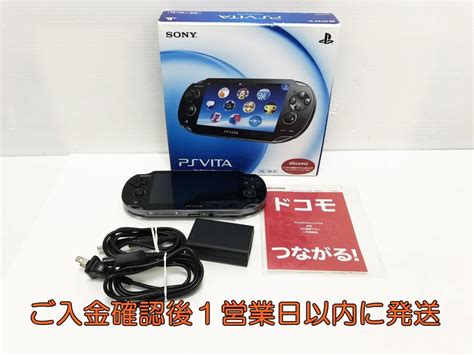 【やや傷や汚れあり】【1円】playstation Vita 3gwi‐fiモデル クリスタル・ブラック Pch 1100 Aa01