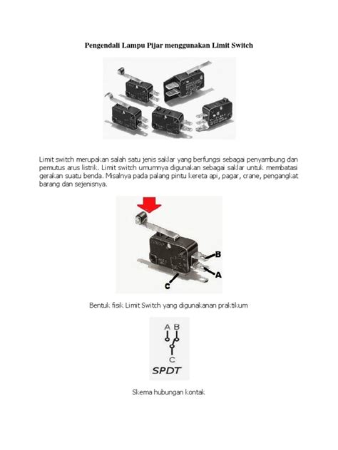 Pengendali Lampu Pijar Menggunakan Limit Switch Pdf