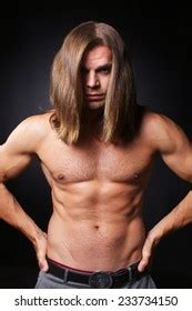 Athletic Sexy Male Body Builder With The Blonde Long Hair Images Stock Photos D Objects