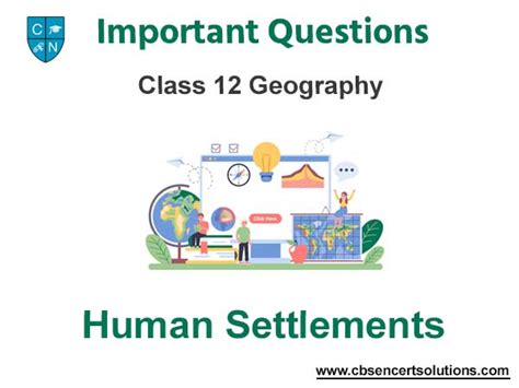 Human Settlements Class 12 Geography Important Questions