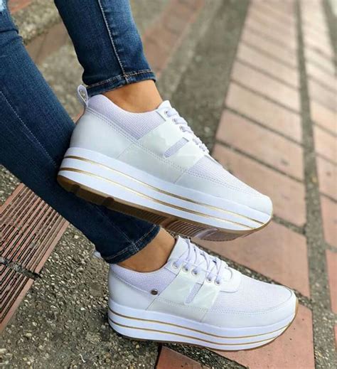 Tennis Plataforma Zapatos De Vestir Mujer Zapatos Tenis Para Mujer