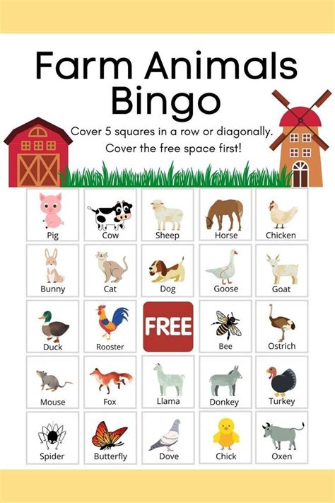 Farm Party Games Bingo Party Farm Games Cow Pies Bingo Template